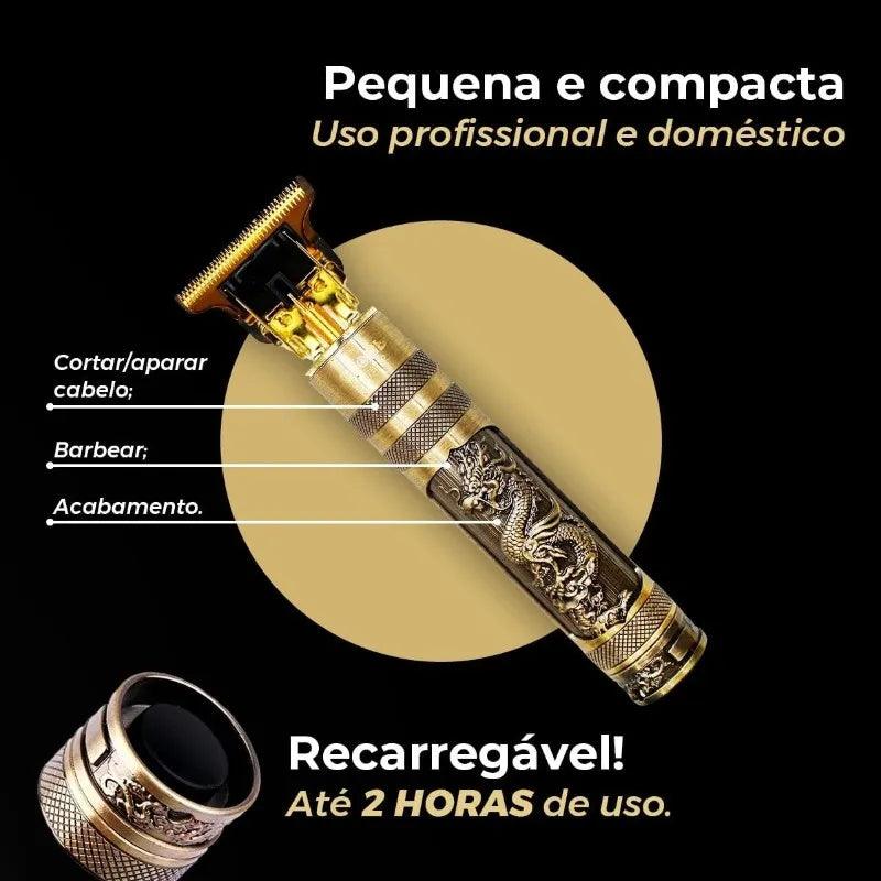 Máquina Profissional de Barbear e Cortar Cabelo Recarregável Sem Fio - Shopvezy